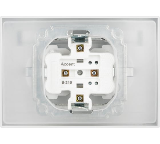 Розетка Intro Accent 621001 2x2PE Schuko с крышками штор., 16А, 250В, IP44, скрытой установки, AL/CU, белый Б0063577