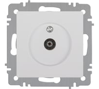 Розетка TV Intro Accent 630101 одиночная, IP20, скрытой установки, белый Б0063601