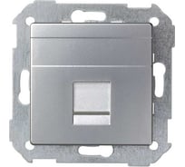 Адаптер со шторками Simon на 1 коннектор UTP RJ45, SYSTIMAX, S82, S82N, алюминий 82008-33