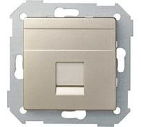 Адаптер со шторками Simon на 1 коннектор UTP RJ45, SYSTIMAX, S82, S82N, шампань 82008-34