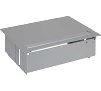 Врезной розеточный блок Simon с крышкой и металлическим вводом, 4x2P+E, алюминий, 400 45404000-133