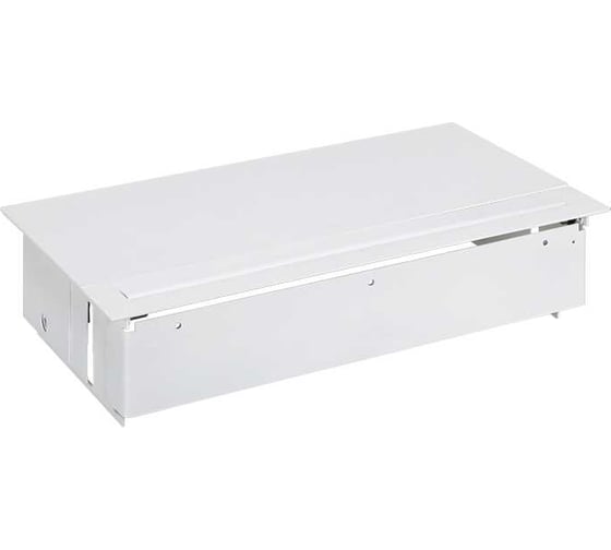 Врезной розеточный блок Simon с крышкой и металлическим вводом, 6x2P+E, белый, 400 45606000-130