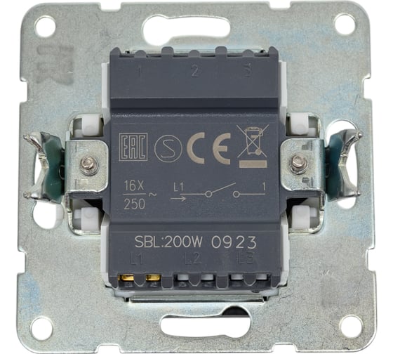 Выключатель 1-клавишный LK Studio (схема 1) 16 A, 250 B (черный бархат) LK80 840108-1