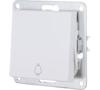 Выключатель-кнопка 1-клавишный (схема 1Т) с символом звонок LK Studio, 16 A, 250 B (белый) LK80 840504-1