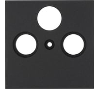 Накладка розетки TV+FM+SAT LK Studio, 2(3) отверстия (черный бархат) LK80 845208-1