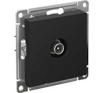Розетка антенная одиночная Systeme Electric (Schneider Electric) AtlasDesign карбон TV коннектор ATN001093