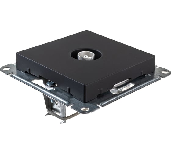 Антенная одиночная розетка Systeme Electric Atlas Design Карбон TV коннектор ATN001093