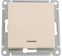 1-клавишный переключатель Systeme Electric AtlasDesign Бежевый с подсветкой, сх.6а, 10АХ ATN000263