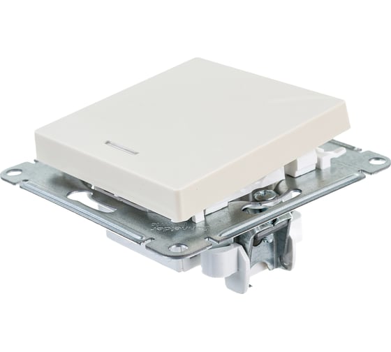 1-клавишный переключатель Systeme Electric AtlasDesign Бежевый с подсветкой, сх.6а, 10АХ ATN000263