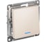 1-клавишный переключатель Systeme Electric AtlasDesign Бежевый с подсветкой, сх.6а, 10АХ ATN000263 1