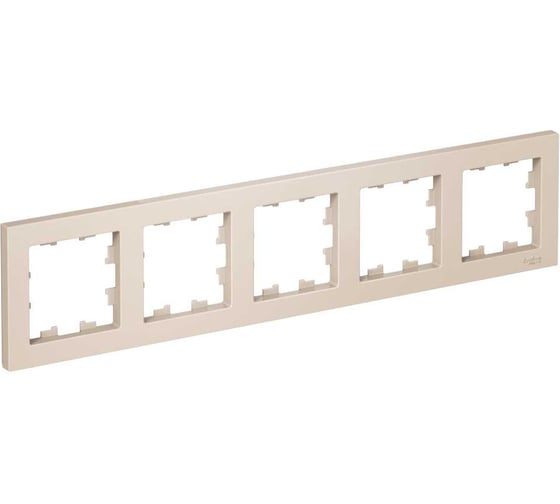 Универсальная 5-местная рамка Systeme Electric AtlasDesign Бежевый ATN000205 1
