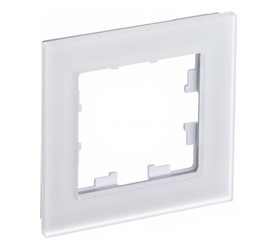 1-местная рамка Systeme Electric AtlasDesign Nature матовое стекло, белая SchE ATN330101 1