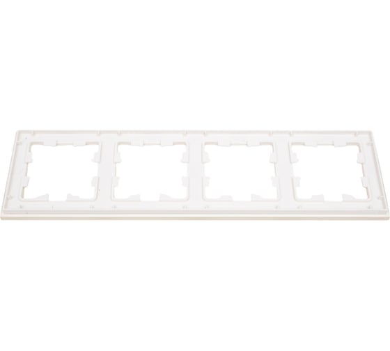4-местная рамка Systeme Electric AtlasDesign Nature матовое стекло, белая SchE ATN330104