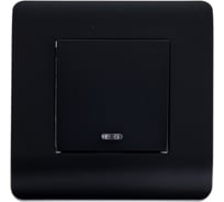 Переключатель 1-клавишный CHINT NEW3-E 10А с подсветкой черный 431470