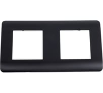 Рамка 2-м CHINT NEW3-E универсальная черный 431496