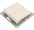 2-клавишный переключатель Systeme Electric AtlasDesign Бежевый сх.6, 10АХ ATN000265 2