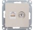 Розетка 2-ая ТВ + компьютерная RJ45 Systeme Electric (Schneider Electric) Atlasdesign бежевый кат. 5Е ATN000289 1