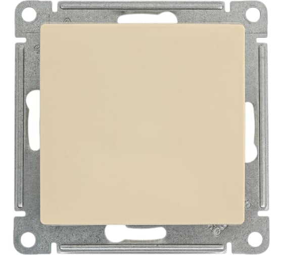 1-клавишный переключатель Systeme Electric AtlasDesign Бежевый сх.6, 10АХ ATN000261