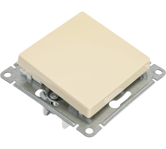 1-клавишный переключатель Systeme Electric AtlasDesign Бежевый сх.6, 10АХ ATN000261