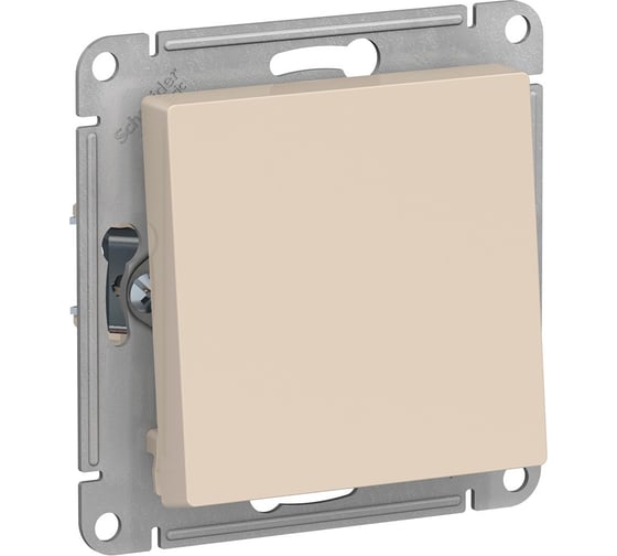 1-клавишный переключатель Systeme Electric AtlasDesign Бежевый сх.6, 10АХ ATN000261
