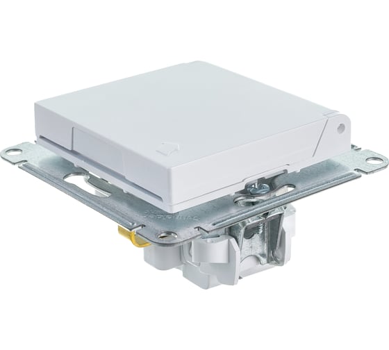 Розетка Systeme Electric AtlasDesign Жемчуг с заземлением со шторками с крышкой, 16А, IP20 ATN000446
