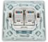 Розетка компьютерная 2-м CHINT NEW3-E RJ45 белый 431553 3