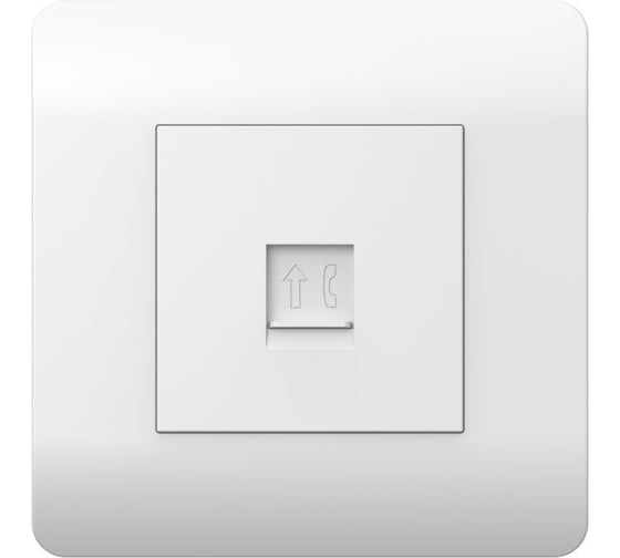 Розетка телефонная 1-м CHINT NEW3-E RJ11 белый 431539