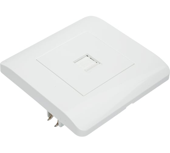 Розетка телефонная 1-м CHINT NEW3-E RJ11 белый 431539 1