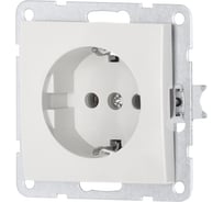 Розетка LK Studio с заземлением, без шторок (белый) LK60 863104-1