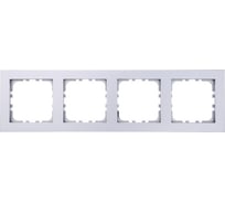 Рамка 4-постовая LK Studio LK80 FLAT серебристый металлик 844403-1