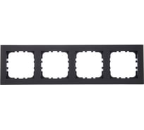 Рамка 4-постовая LK Studio LK80 FLAT черный бархат 844408-1