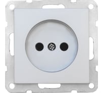 Розетка LK Studio LK80 без заземляющего контакта, со шторками, серебристый металлик 843303-1