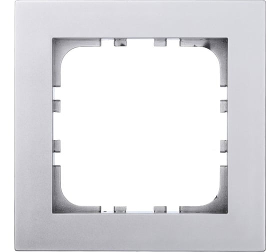 Рамка 1-постовая LK Studio LK80 FLAT серебристый металлик 844103-1 1