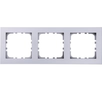 Рамка 3-постовая LK Studio LK80 FLAT серебристый металлик 844303-1