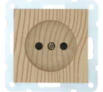 Розетка LK Studio LK60 без заземляющего контакта, со шторками, сосна 863325-1
