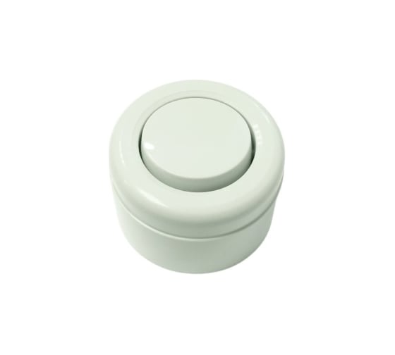 Одноклавишный выключатель Interior Electric пластиковый ABS белый ВП003.1