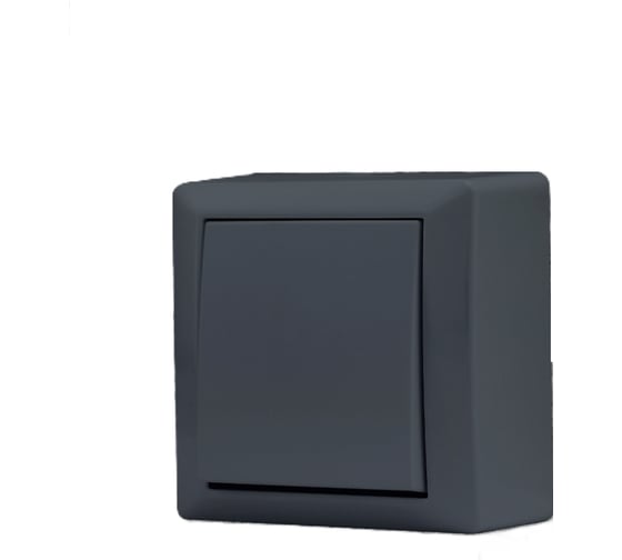 Выключатель Vesta Electric Mega Grafit одноклавишный FVK030101GRA 1