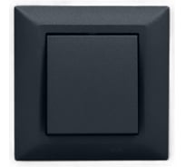Выключатель Metronex Electric Roma Grafit одноклавишный FVK010102GRA