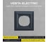 Рамка 1-я Рим Графит Metronex Electric FRM010102GRA 3