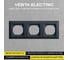 Рамка 3-я Metronex Electric Рим Графит FRM050602GRA 3