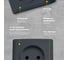 Розетка Metronex Electric Mega Grafit двойная без заземления FRZ00030201GRA 5