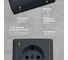 Розетка Metronex Electric Mega Grafit двойная с заземлением F00050203GRA 4