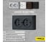 Розетка Metronex Electric Mega Grafit двойная с заземлением F00050203GRA 5