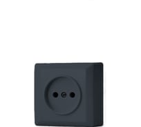 Розетка Metronex Electric Mega Grafit одинарная без заземления F00040103GRA