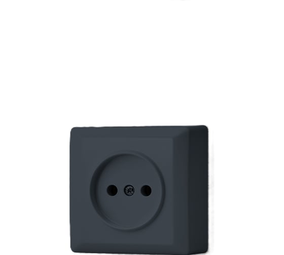 Розетка Vesta Electric Mega Grafit одинарная без заземления F00040103GRA