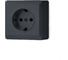 Розетка Metronex Electric Mega Grafit одинарная с заземлением FRZ00030102GRA 1