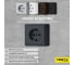 Розетка Metronex Electric Mega Grafit одинарная с заземлением FRZ00030102GRA 5