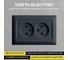 Розетка Metronex Electric Roma Grafit двойная без заземления FRZ00010112GRA 4
