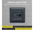 Розетка Metronex Electric Рим Графит для TV FRZ00010131GRA 3
