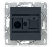 Розетка Metronex Electric Рим Графит для TV без рамки FRZ00010132GRA